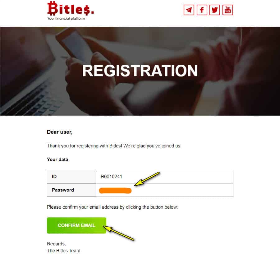 bitles register account