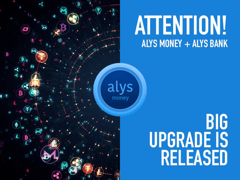 alys token - AlysDax News: Bản cập nhật lớn ra mắt ALYS Money và ALYS Bank!