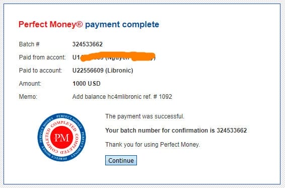 libronic payment proof