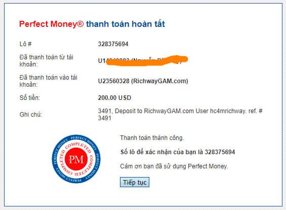 richwaygam payment proof