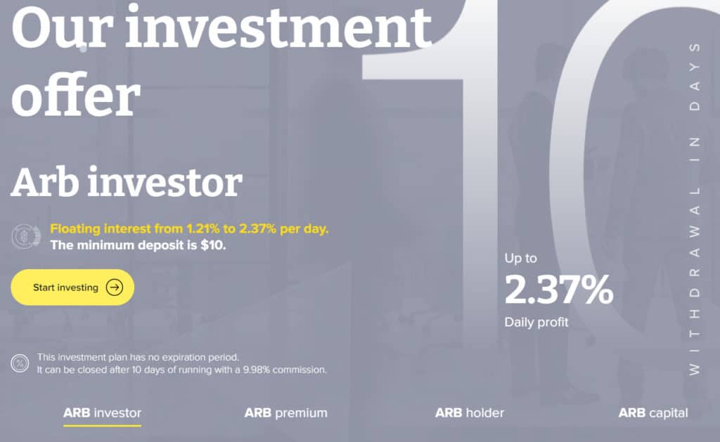 crypto-arb investment plans