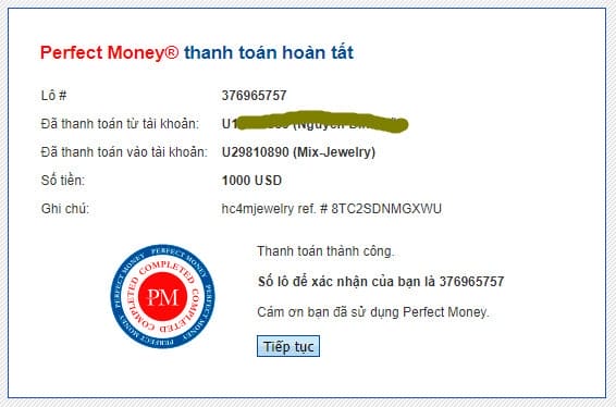 mixjewelry payment proof