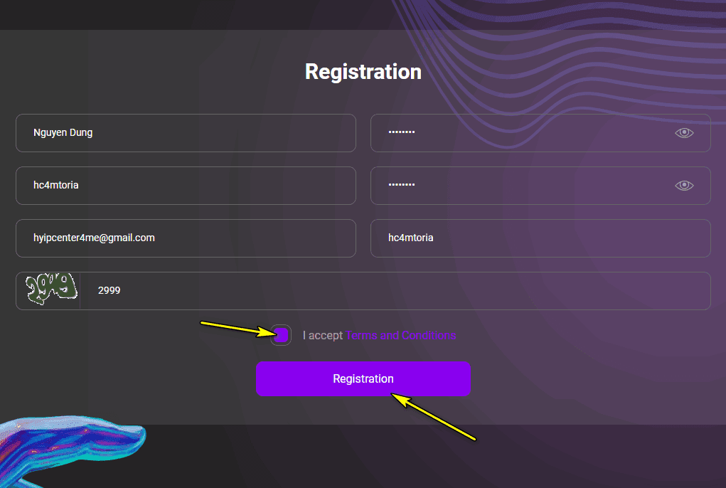 toria register