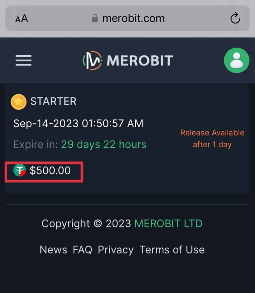 merobit payment