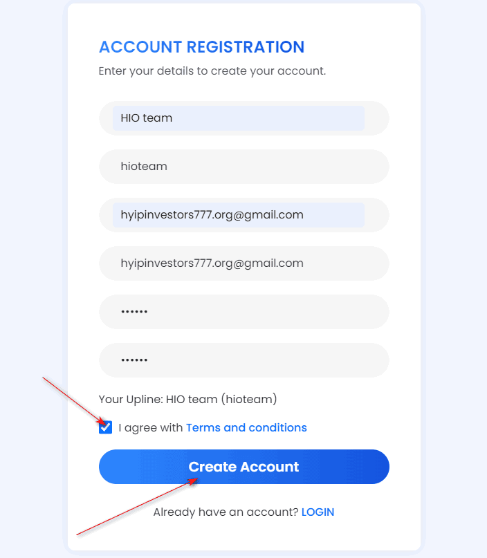 akkordo register account
