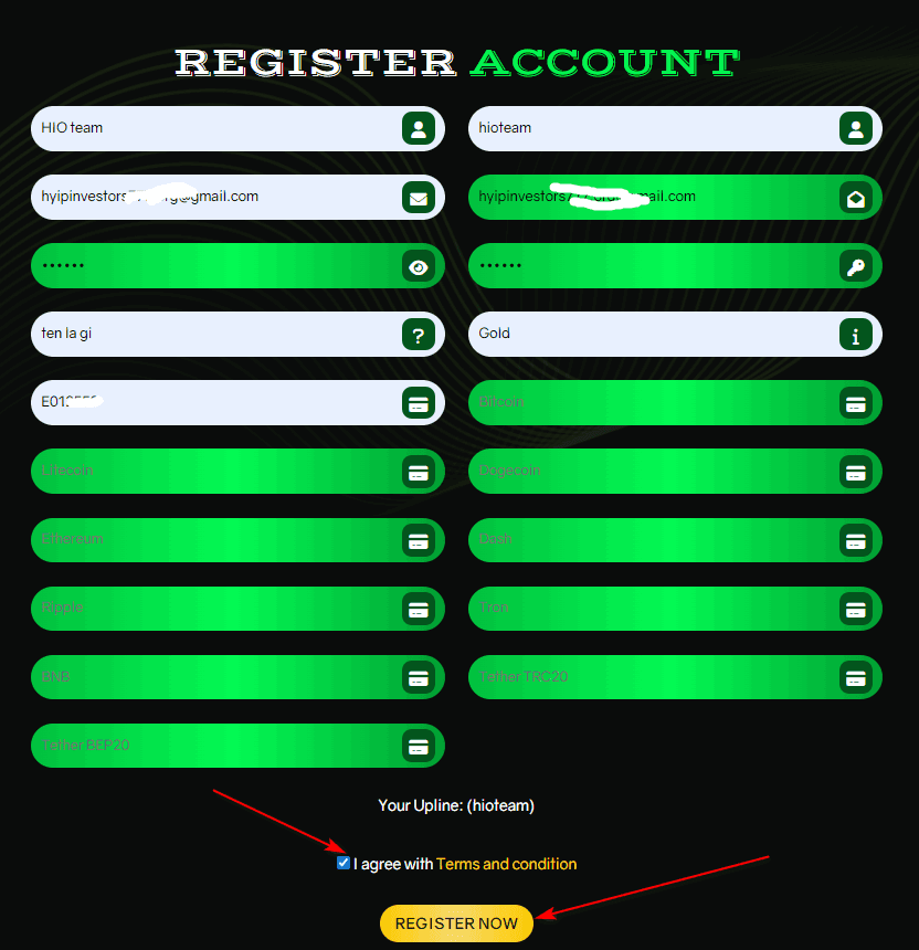 all money mania register account
