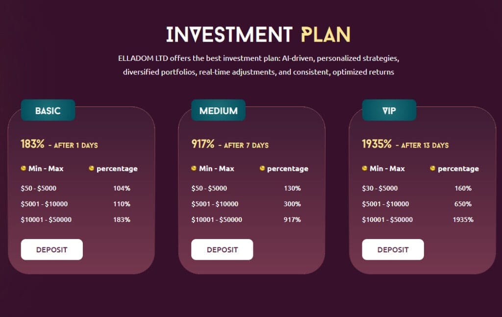 elladom plans