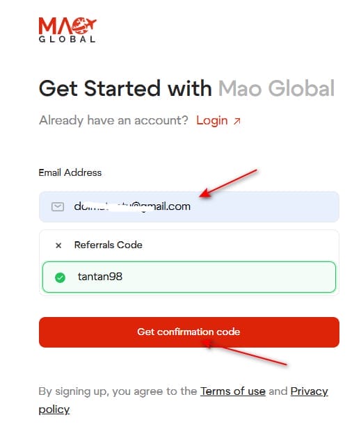 mao global register account