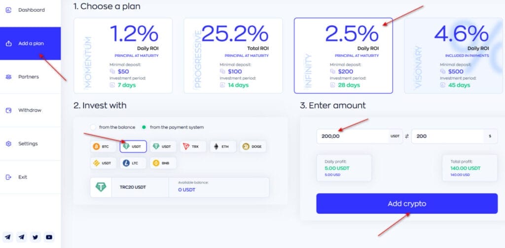 RationCash deposit